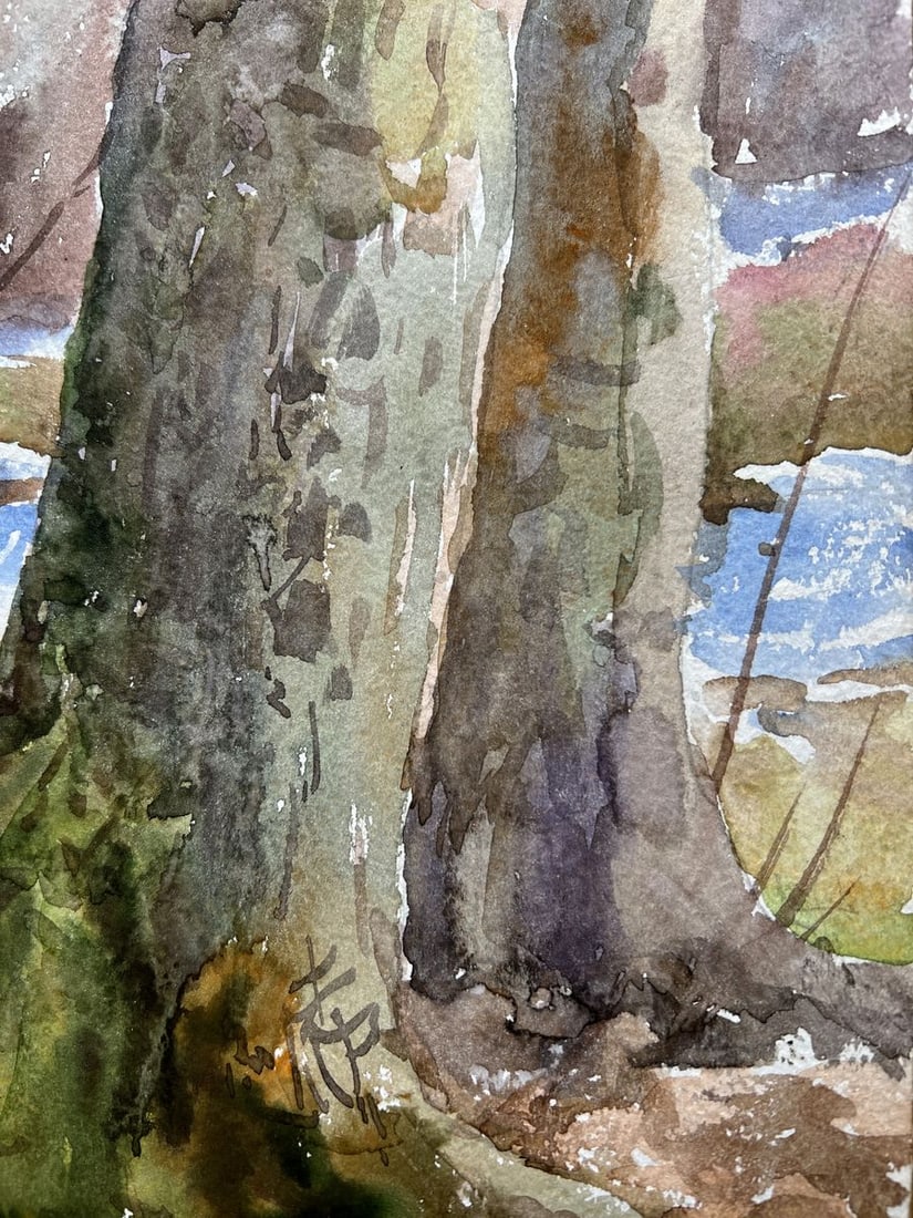 Watercolor painting Until spring V. Mishurovsky - 7