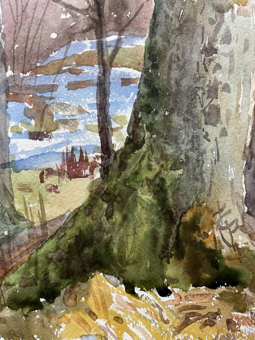 Watercolor painting Until spring V. Mishurovsky - 8