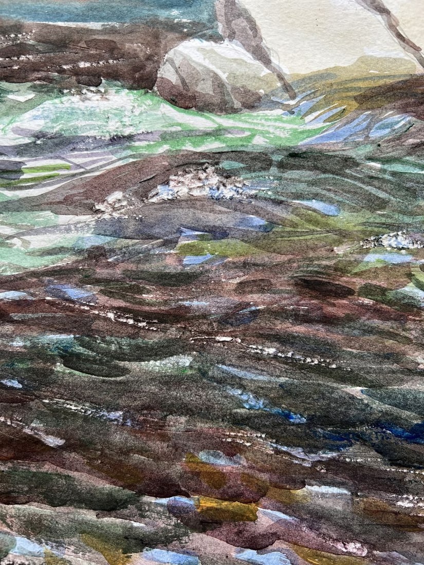 Watercolor painting Dark waters V. Mishurovsky - 5