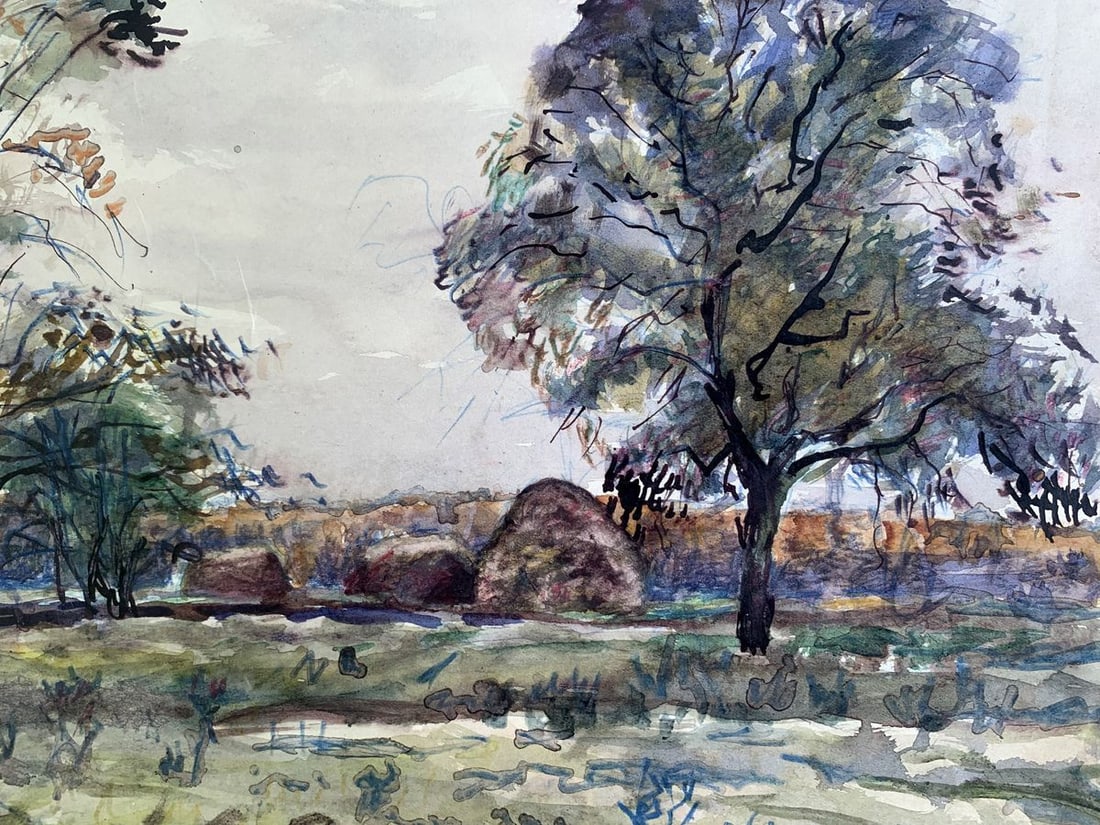 Watercolor painting Autumn in the forest A. G. Cherkas - 5