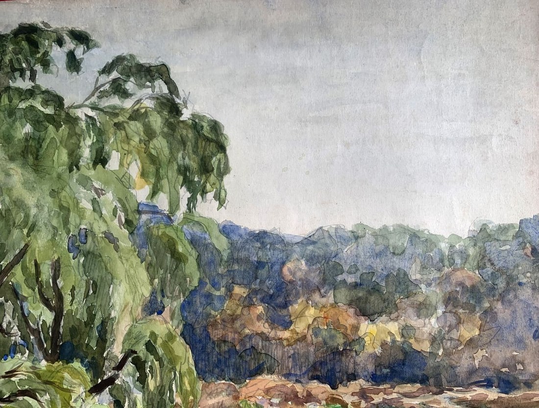 Watercolor painting Early autumn A. G. Cherkas - 4