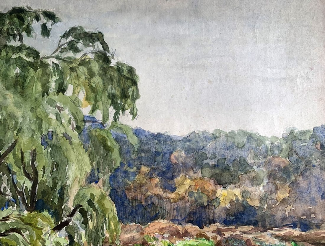 Watercolor painting Early autumn A. G. Cherkas - 5
