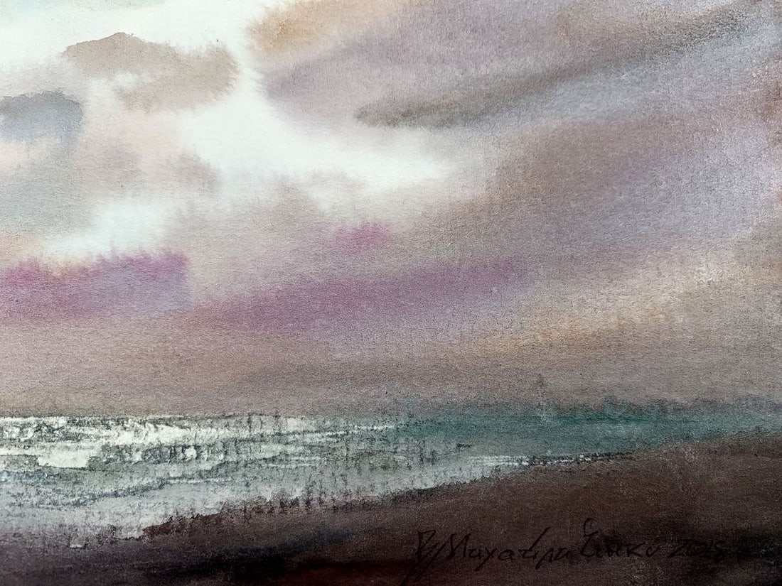 Watercolor painting Storms Viktor Mikhailichenko - 5