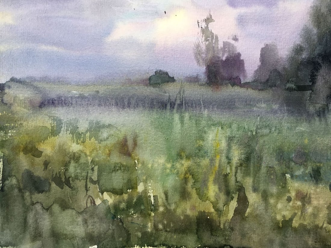 Watercolor painting Forest decorations Viktor Mikhailichenko - 3
