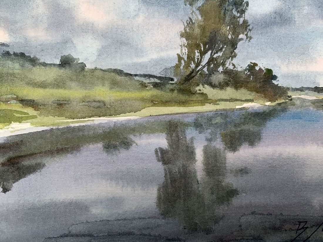 Watercolor painting Before the storm Viktor Mikhailichenko - 3
