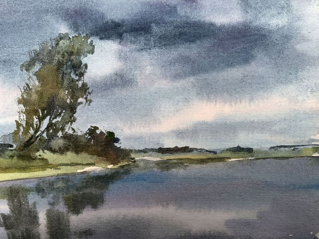 Watercolor painting Before the storm Viktor Mikhailichenko - 4