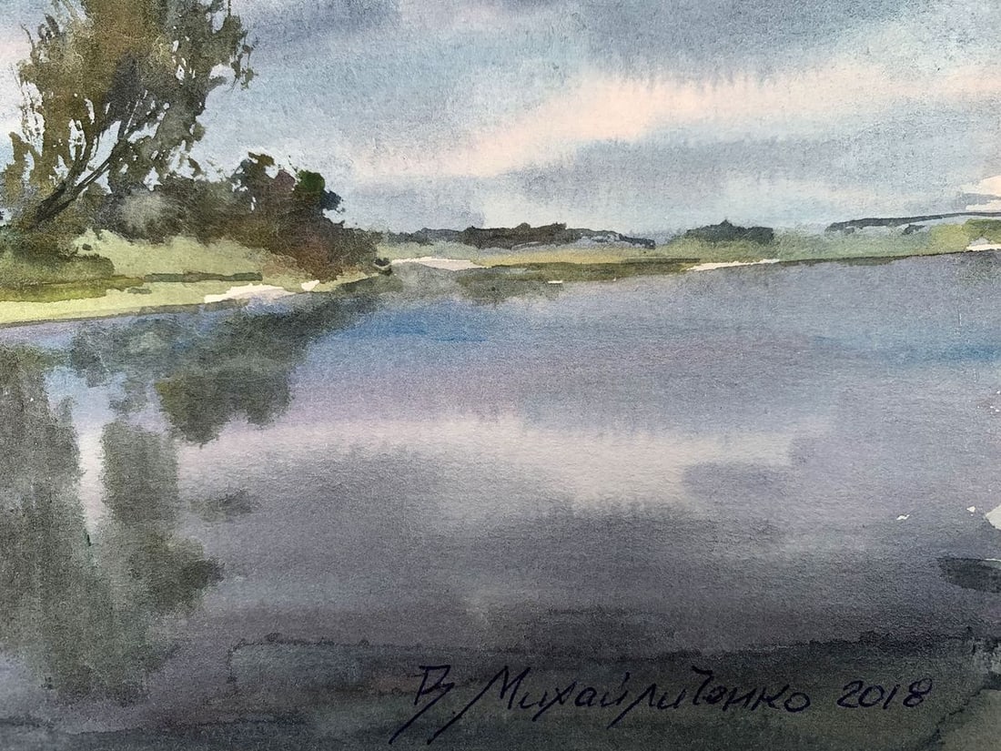 Watercolor painting Before the storm Viktor Mikhailichenko - 5