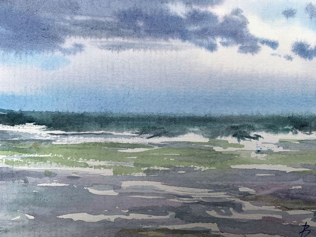 Watercolor painting Clouds Viktor Mikhailichenko - 3