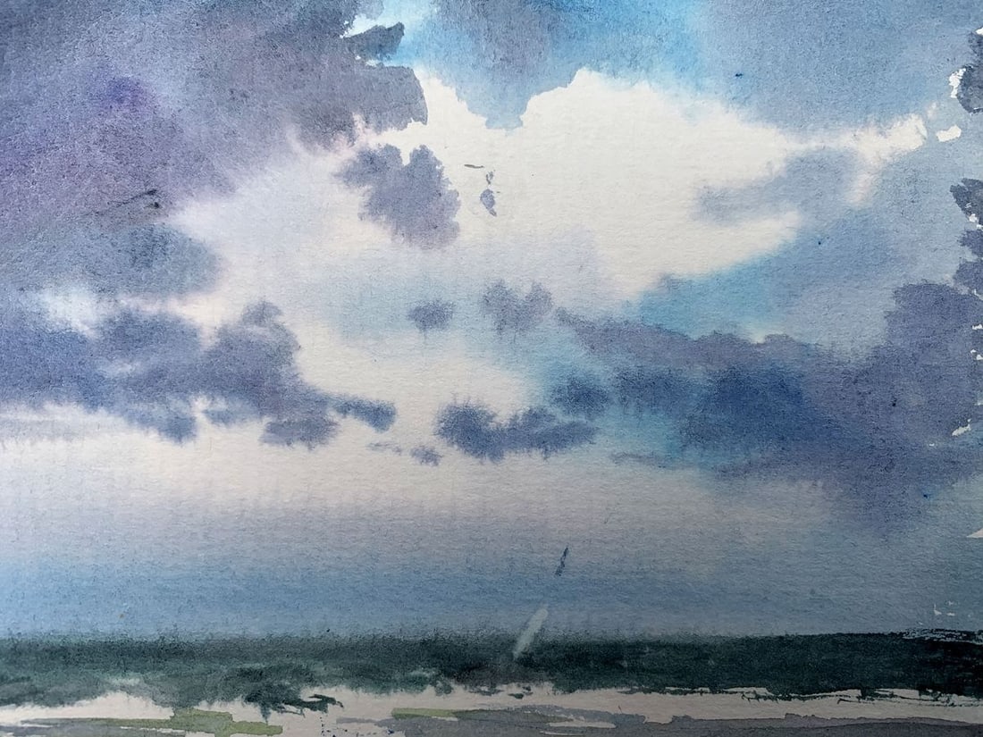 Watercolor painting Clouds Viktor Mikhailichenko - 4