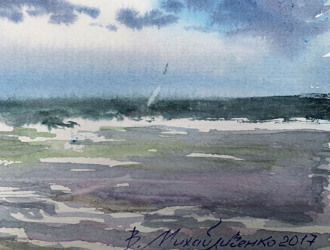 Watercolor painting Clouds Viktor Mikhailichenko - 5