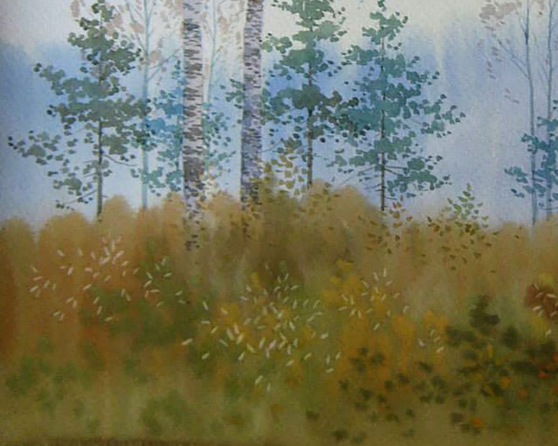 Watercolor painting Twilight. Etude Kalebets Valery - 4