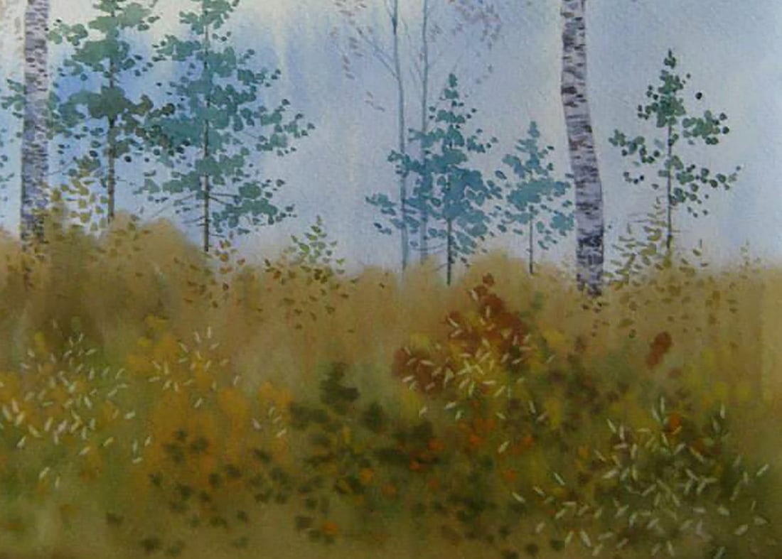 Watercolor painting Twilight. Etude Kalebets Valery - 5