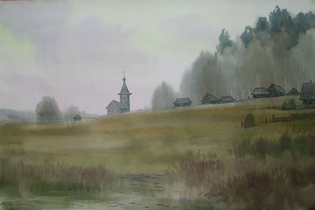 Watercolor painting Wilderness Kalebets Valery (1 of 5)