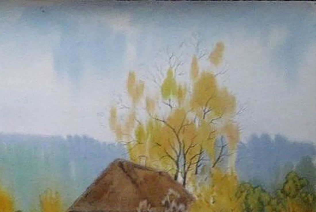Watercolor painting After the rain Kalebets Valery - 3
