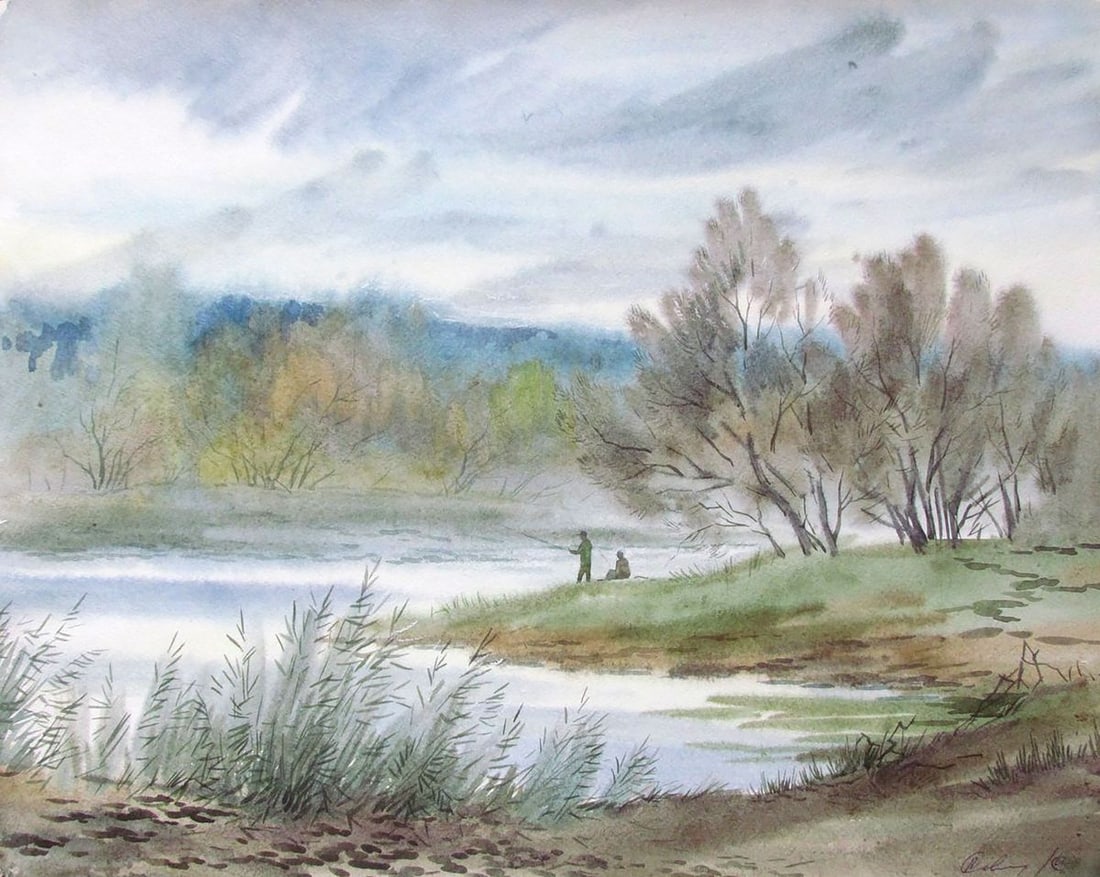 Watercolor painting It's a nasty day Kalebets Valery: Title: Watercolor painting It's a nasty day Kalebets Valery Description: NoSav 162 *** ABOUT THIS PAINTING *** * TITLE: "It's a nasty day" * ARTISTS: Kalebets Valery * SIZE: 40x50 cm/'15.74x19.68