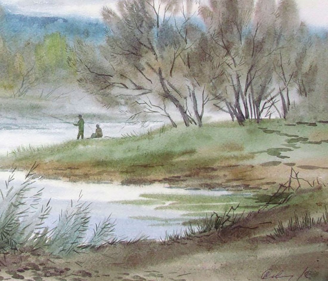 Watercolor painting It's a nasty day Kalebets Valery - 5