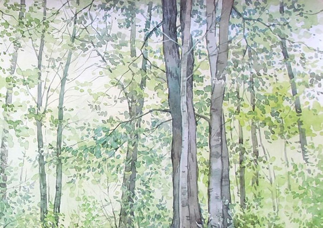 Watercolor painting It's a nasty day Kalebets Valery - 3