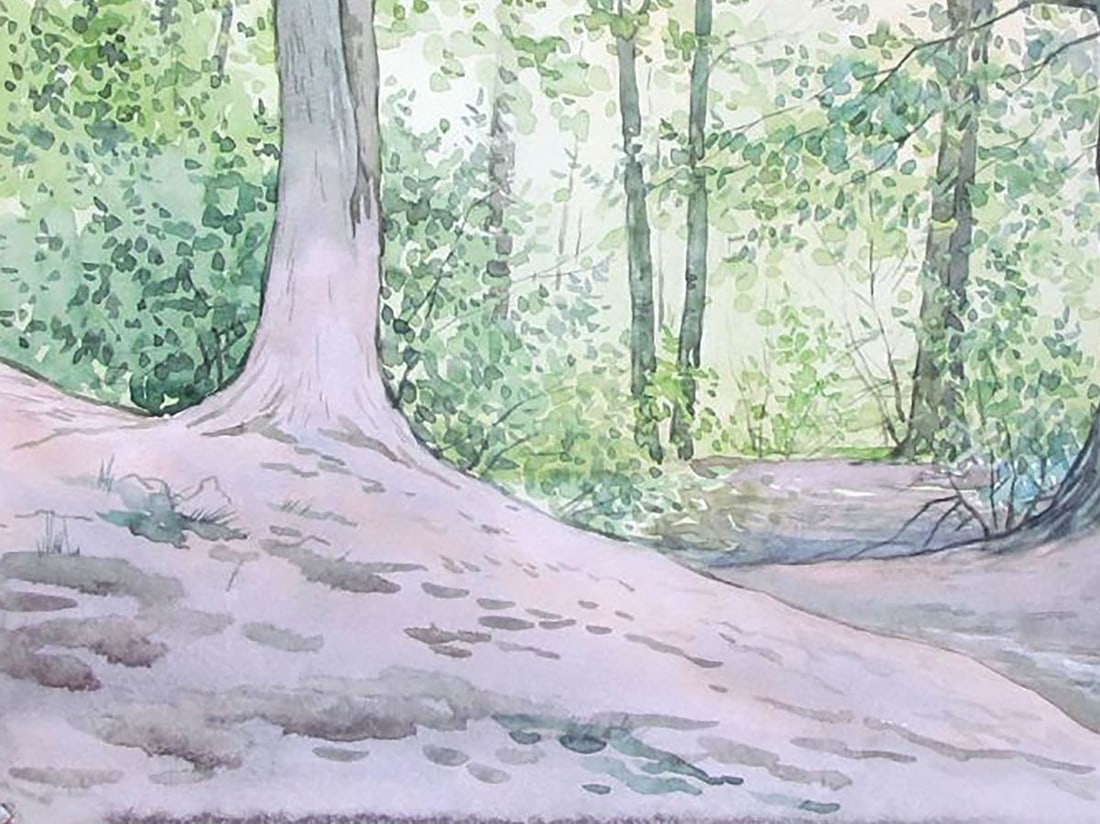 Watercolor painting It's a nasty day Kalebets Valery - 4