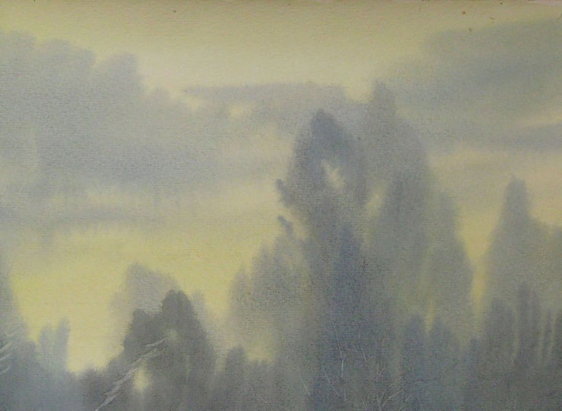 Watercolor painting Somewhere on the edge Kalebets Valery - 3
