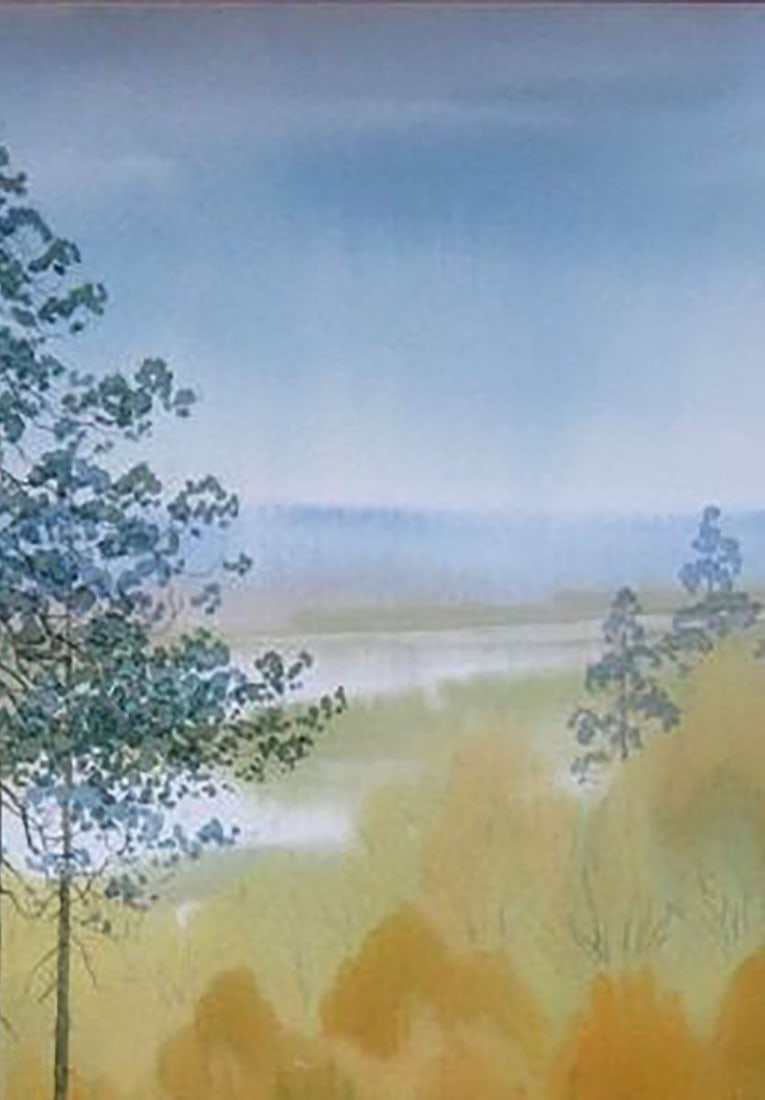 Watercolor painting Forest gave Kalebets Valery - 3