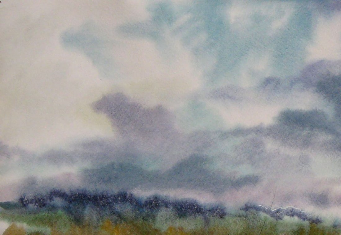 Watercolor painting Bites Kalebets Valery - 2