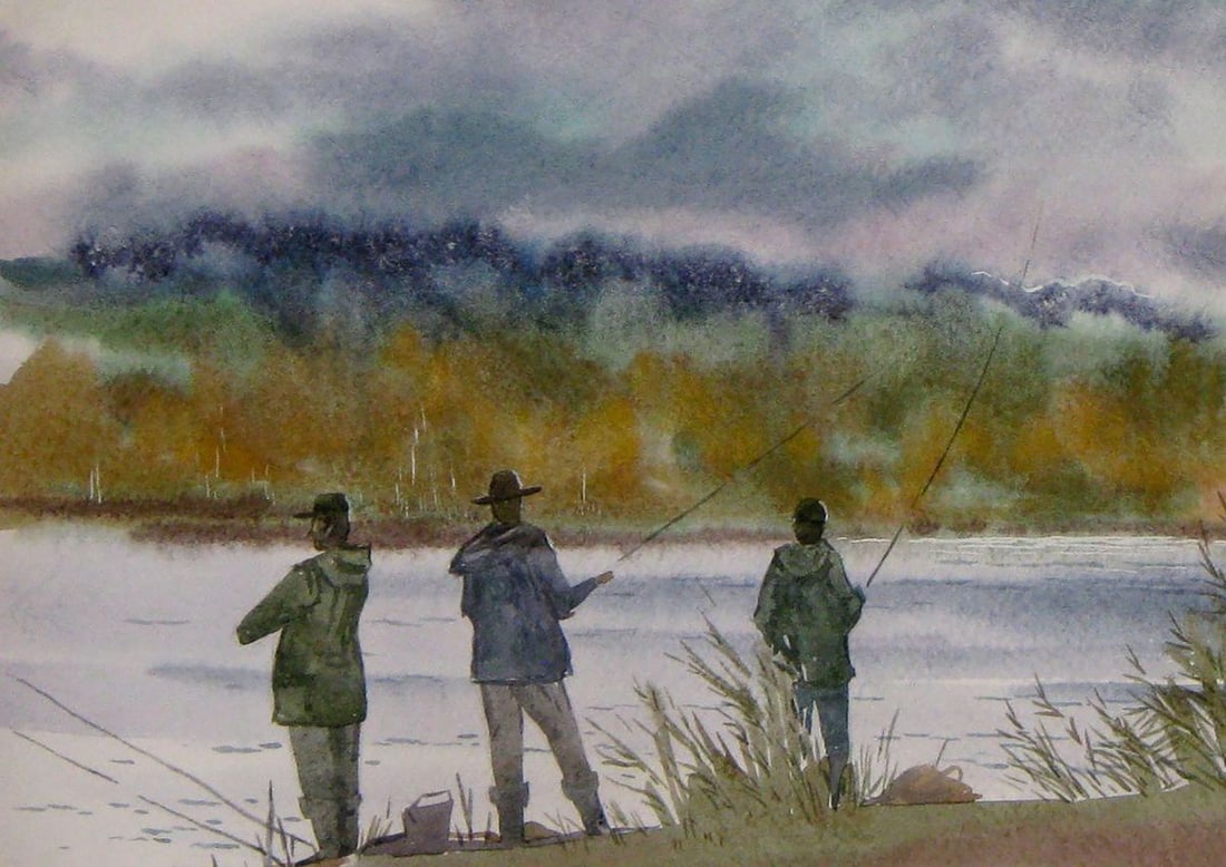Watercolor painting Bites Kalebets Valery - 4