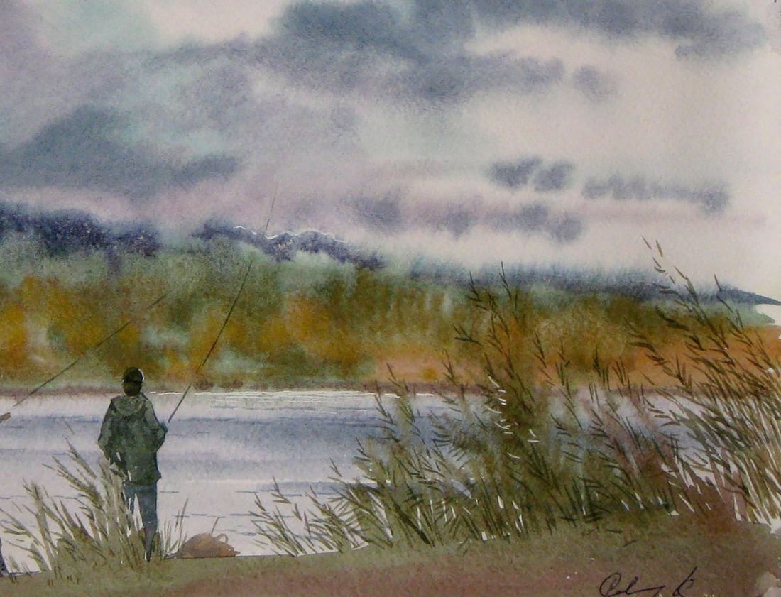 Watercolor painting Bites Kalebets Valery - 5