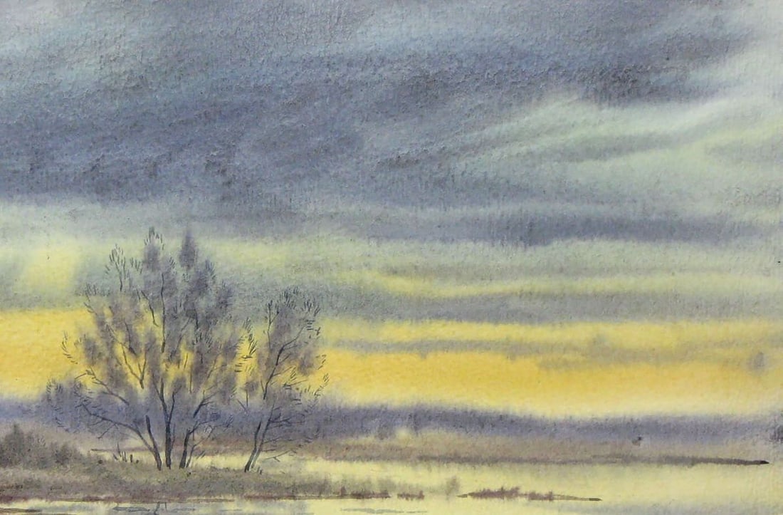 Watercolor painting Daylight Kalebets Valery - 3