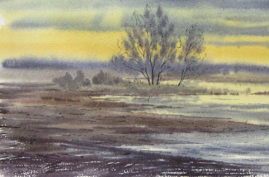 Watercolor painting Daylight Kalebets Valery - 4
