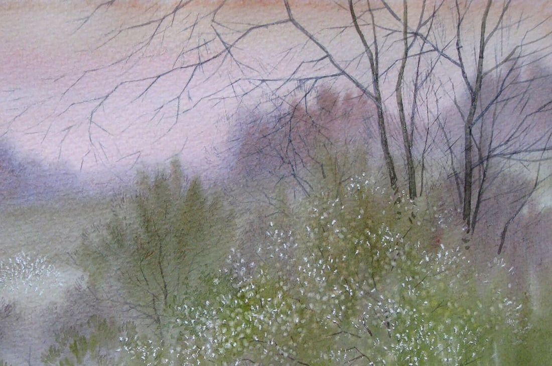 Watercolor painting Spring Kalebets Valery - 3
