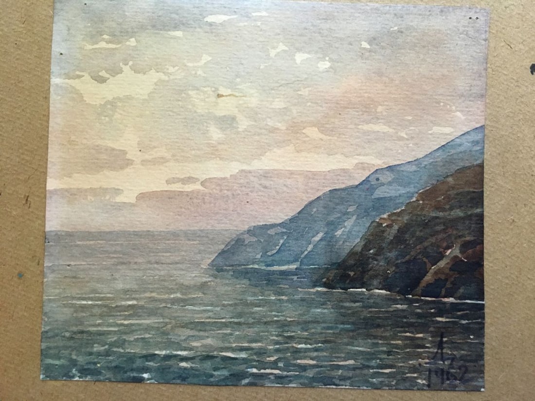 Watercolor painting Koktebel - 2