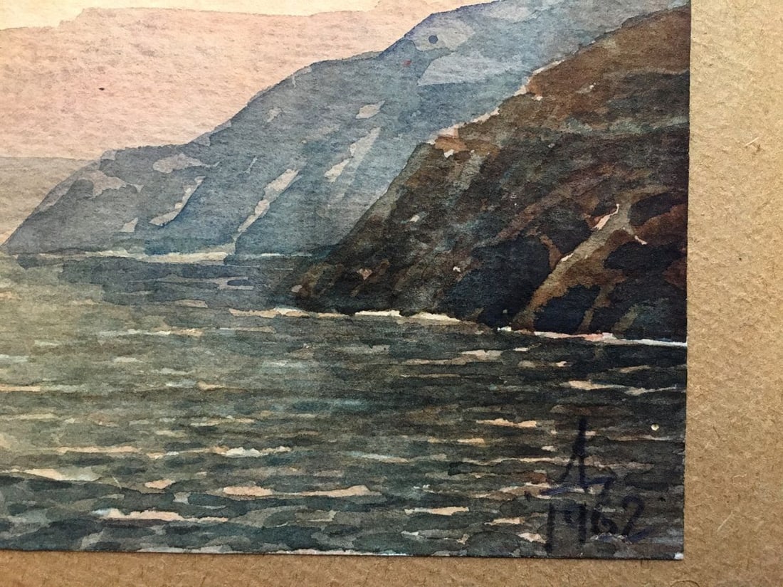 Watercolor painting Koktebel - 3