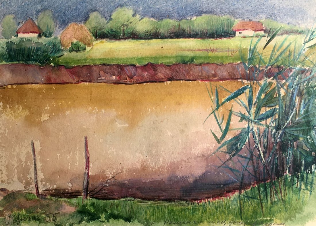 Watercolor painting Evening after rain Tsyupka Ivan Kirillovich - 2