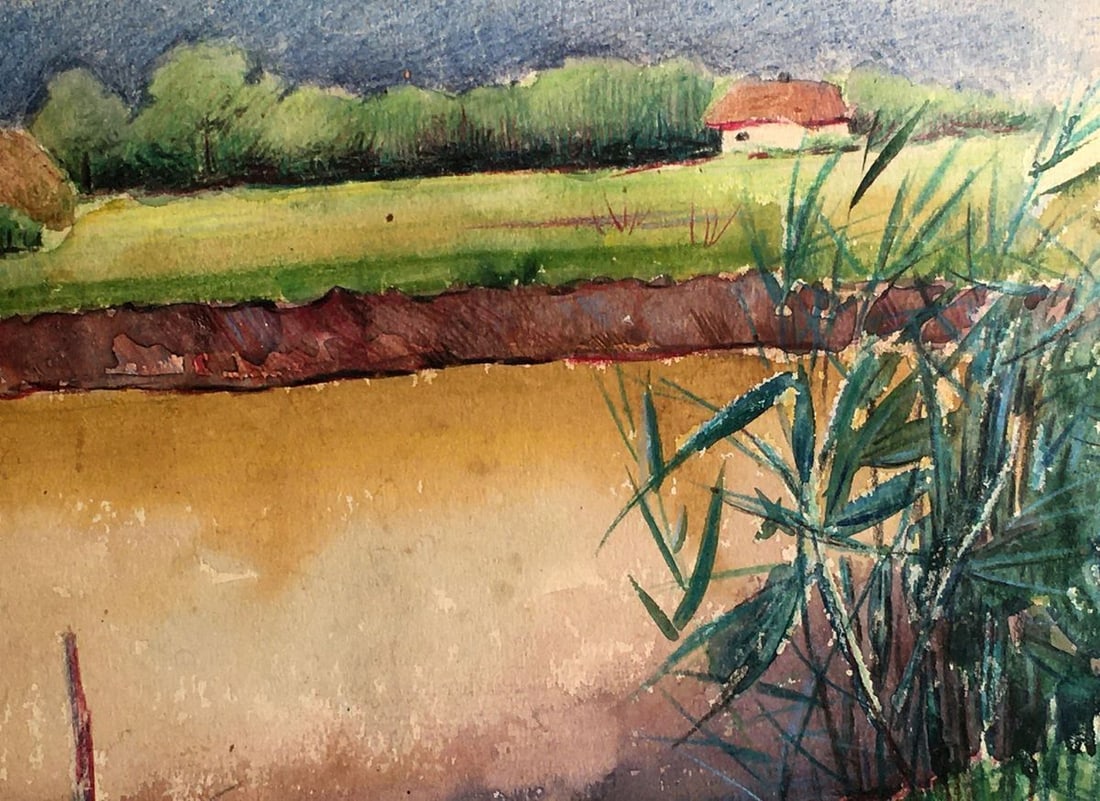 Watercolor painting Evening after rain Tsyupka Ivan Kirillovich - 5