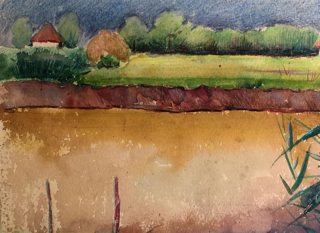 Watercolor painting Evening after rain Tsyupka Ivan Kirillovich - 7
