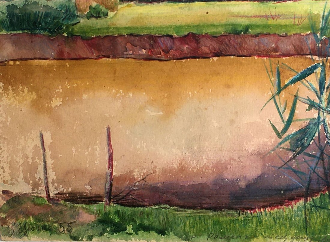 Watercolor painting Evening after rain Tsyupka Ivan Kirillovich - 8