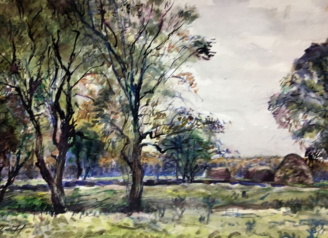 Watercolor painting After the rain Alexander Georgievich Cherkass - 5