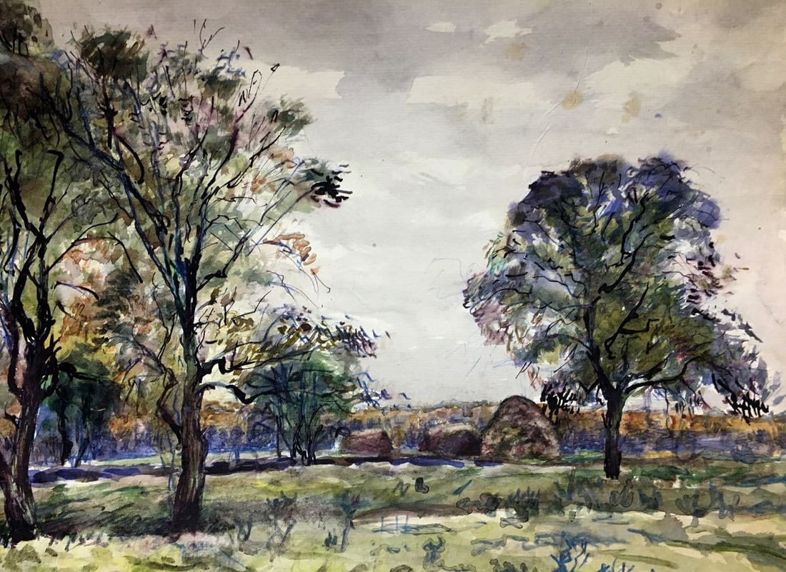 Watercolor painting After the rain Alexander Georgievich Cherkass - 6