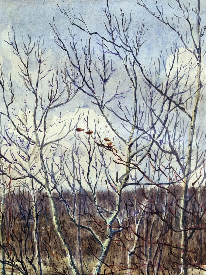 Watercolor painting Autumn smell A. G. Cherkas - 4