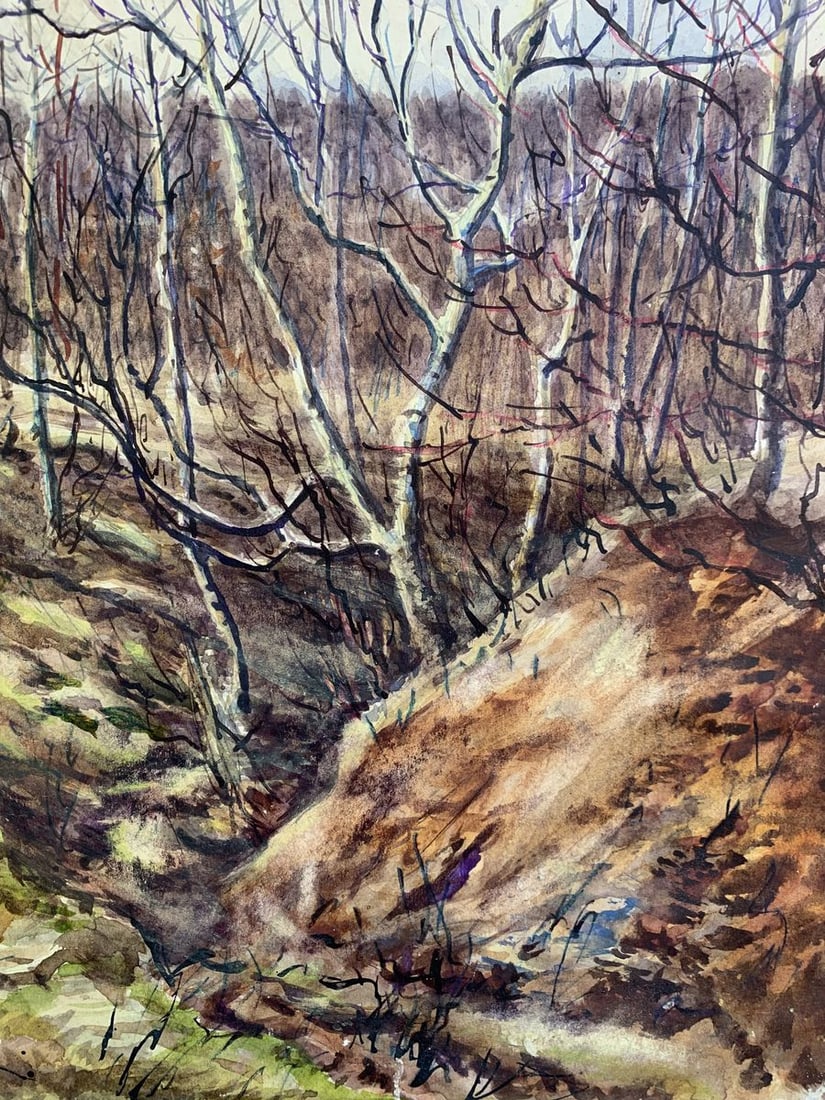 Watercolor painting Autumn smell A. G. Cherkas - 5