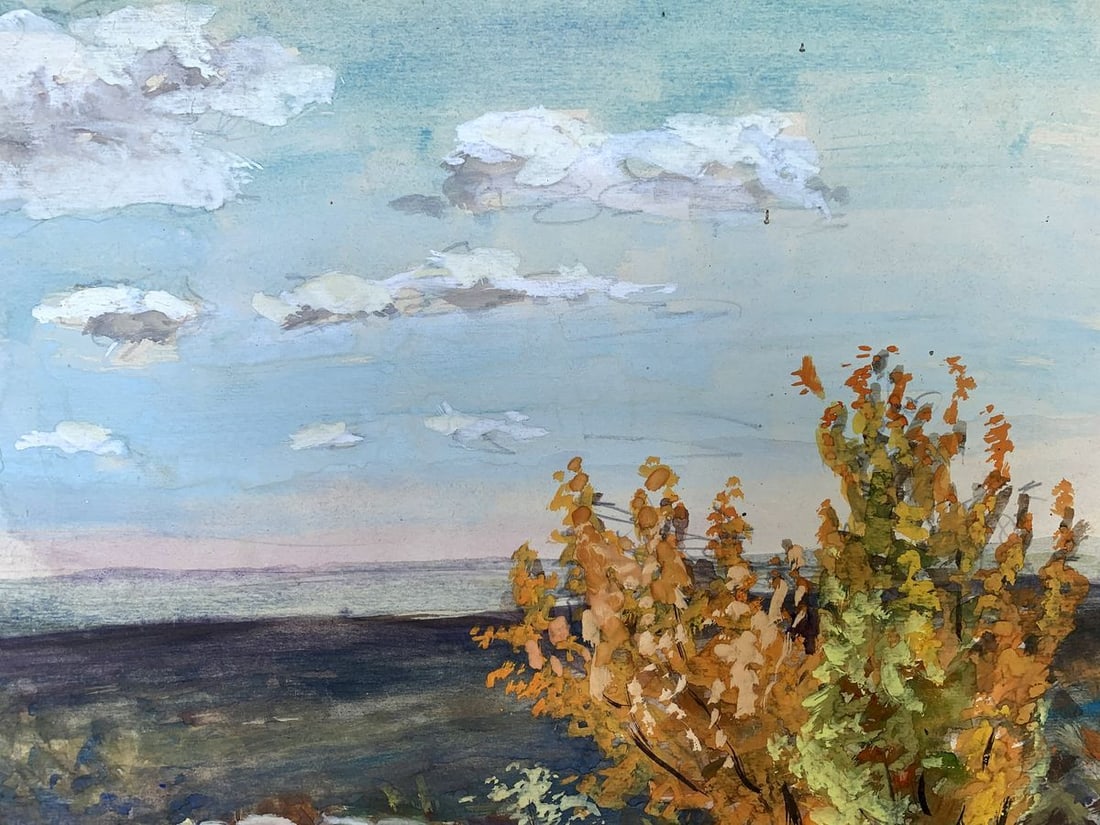 Watercolor painting Path in the field A. G. Cherkas - 4