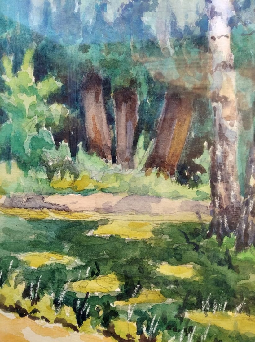 Watercolor painting In Berezovka V. G. Zashkvara - 6