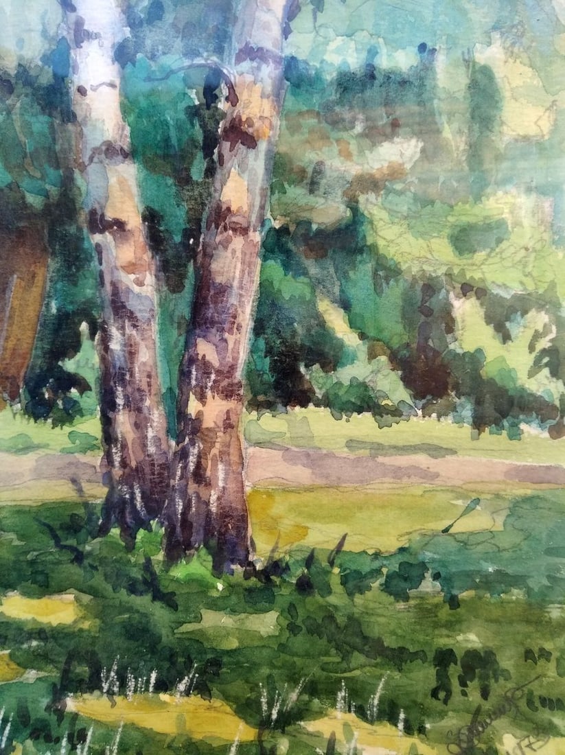 Watercolor painting In Berezovka V. G. Zashkvara - 7