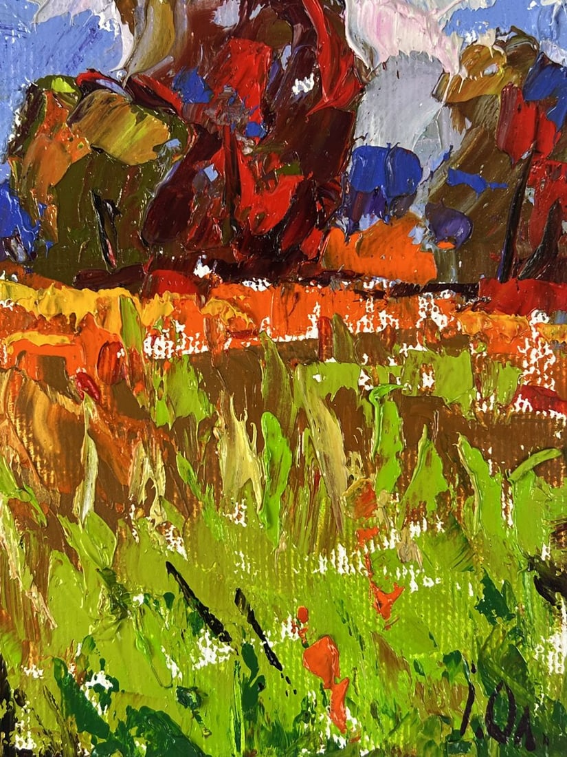 Oil painting Sunny Day in a Flowering Field Oleksiy Ivanyuk - 10