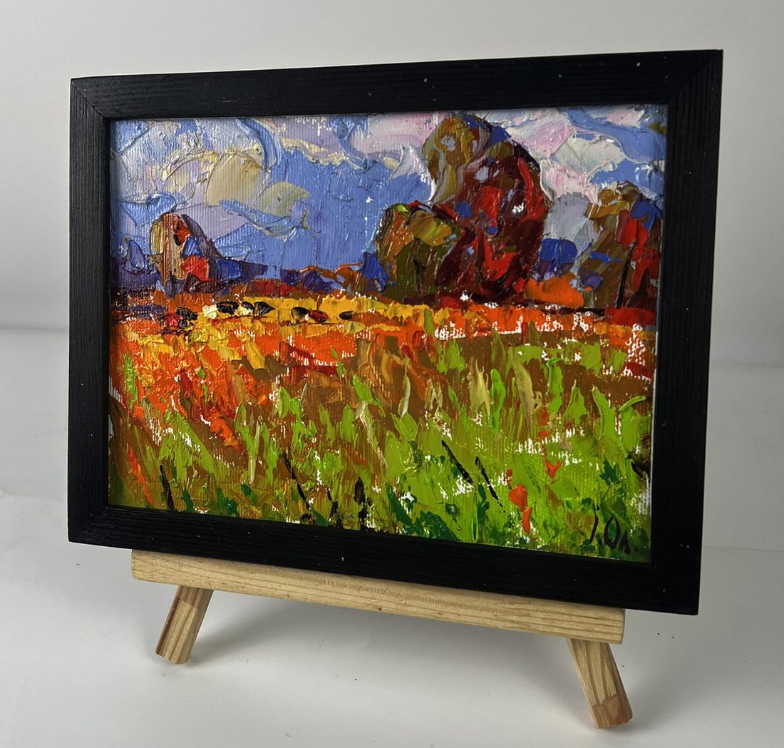 Oil painting Sunny Day in a Flowering Field Oleksiy Ivanyuk - 2