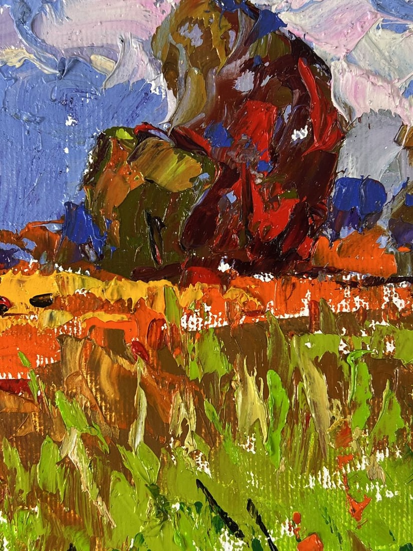 Oil painting Sunny Day in a Flowering Field Oleksiy Ivanyuk - 9