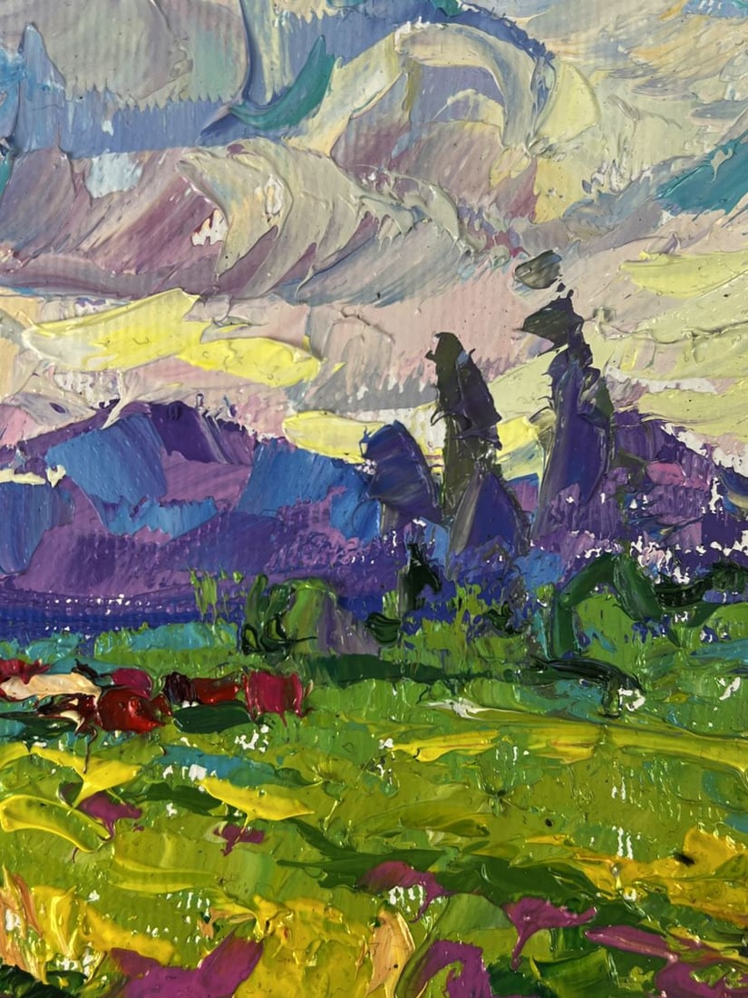 Oil painting Rain is coming to the meadows Oleksiy Ivanyuk - 10