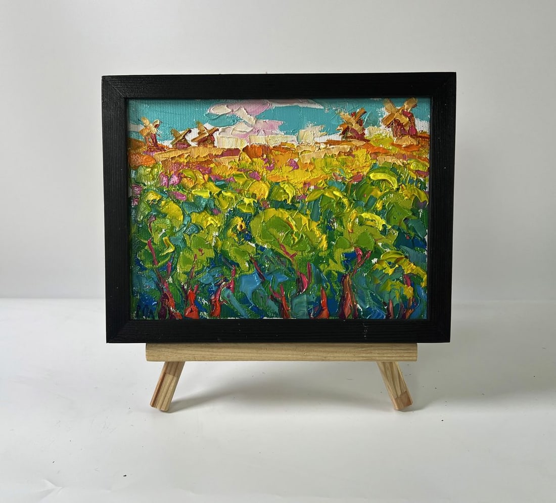 Oil painting Summer forest and fields Oleksiy Ivanyuk: Title: Oil painting Summer forest and fields Oleksiy Ivanyuk Description: NoAAA5927*** ABOUT THIS PAINTING **** TITLE: "Summer forest and fields"* ARTISTS: Oleksiy Ivanyuk* SIZE: 15x20 cm/5.90x7.87 in