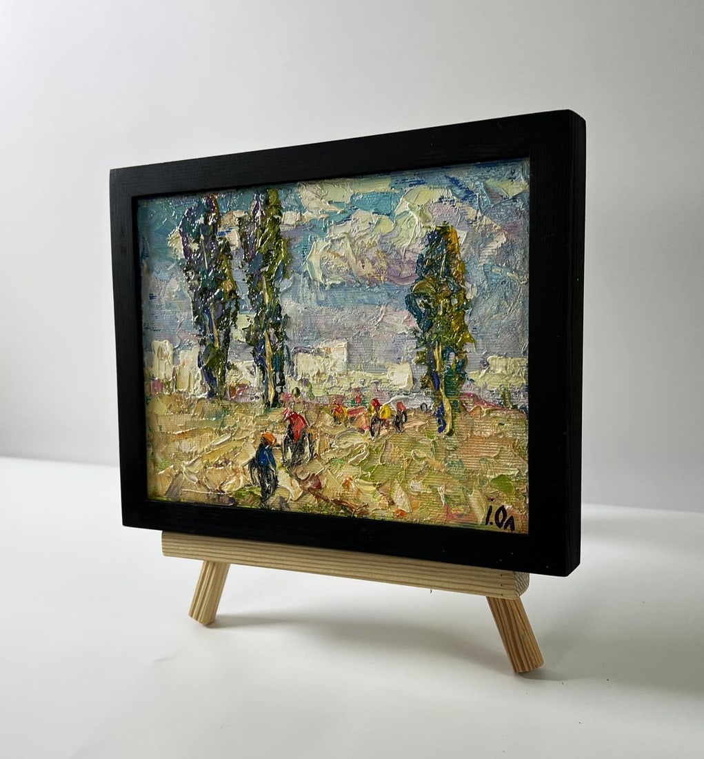 Oil painting Heat outside the city Oleksiy Ivanyuk - 2
