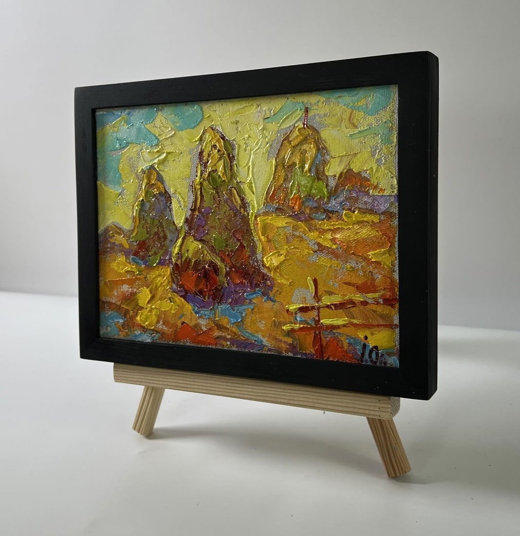 Oil painting Dawn in the field Oleksiy Ivanyuk - 2